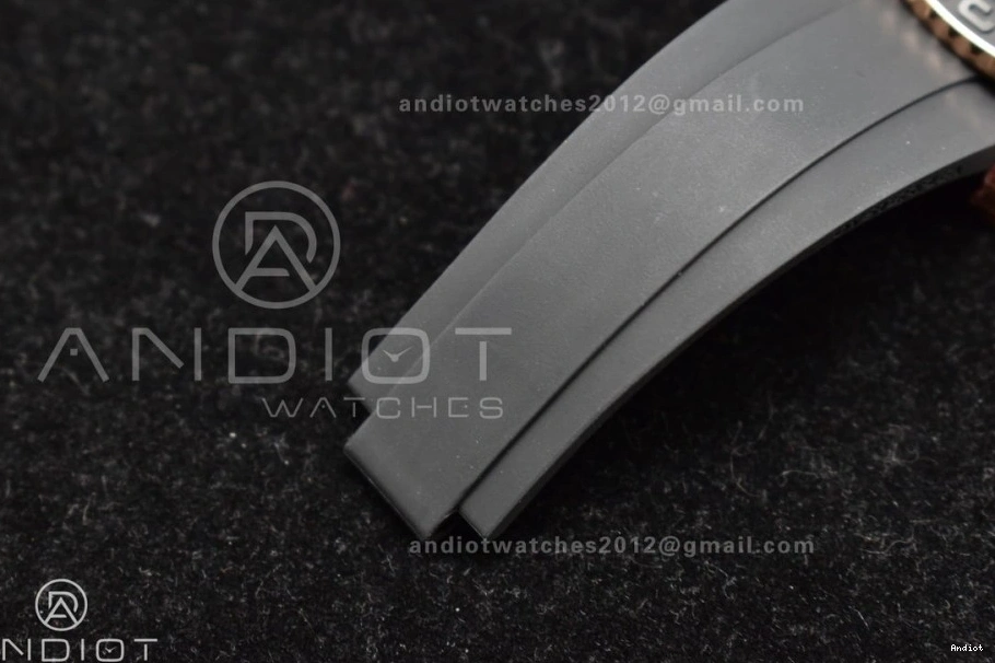 Best Bezel Strap Edition Yacht-Master 116655 VS3135 Rubber VSF on Ceramic 1:1 Oysterflex Black 0302